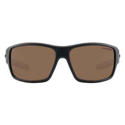 DD Knox - Satin Black - Brown Polarised Sunglasses Dirty Dog 