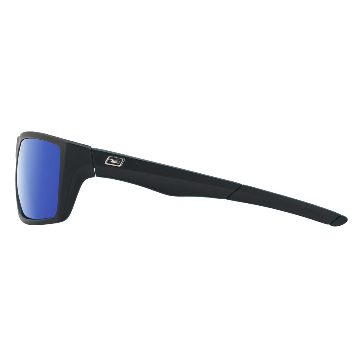 DD Primp - Satin Black & Crystal Blue/Grey Blue Fusion Mirror Polarised Sunglasses Dirty Dog 