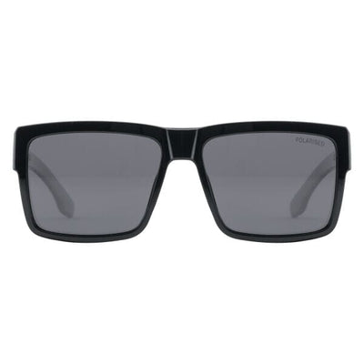 DD Punk - Satin Black/Grey Polarized Sunglasses Dirty Dog 