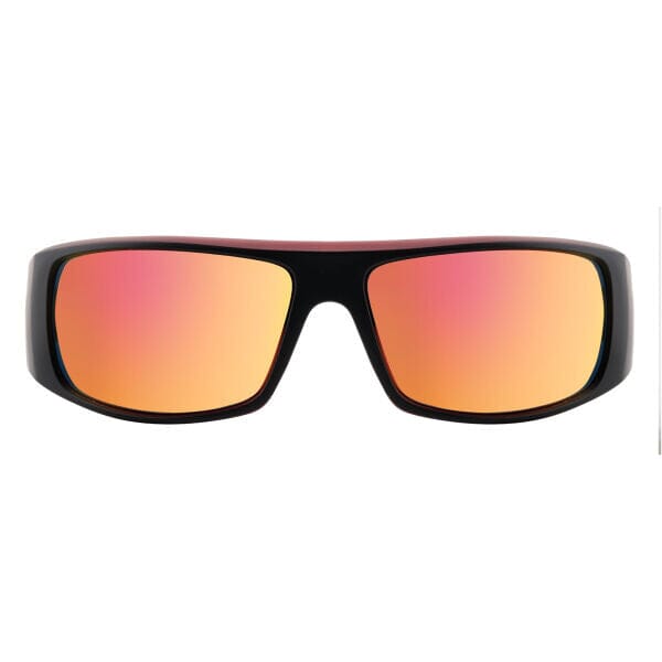 DD Sharky - Satin Black/Grey, Red Fusion Mirror Sunglasses Dirty Dog 