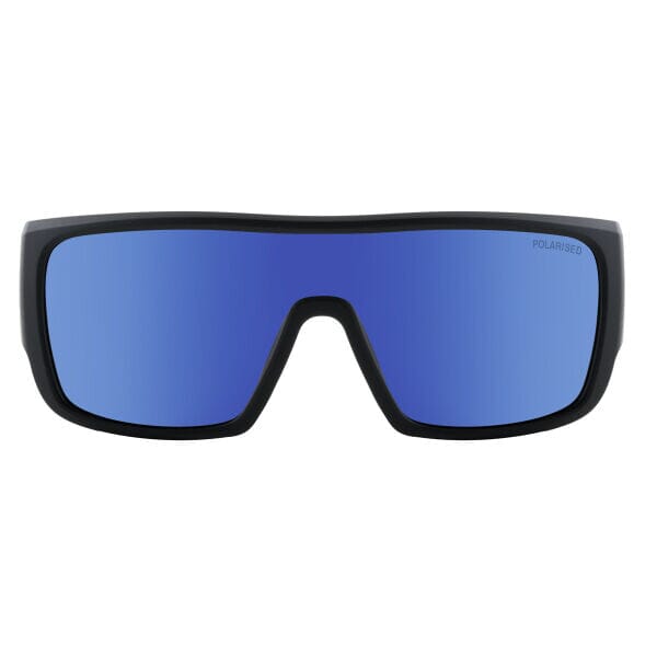 DD Tank - Satin Black/Blue Mirror Polarized Sunglasses Dirty Dog 