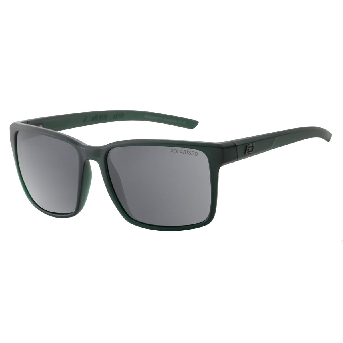 DD Vader - Satin Crystal Dark Green/Grey Polarised Sunglasses Dirty Dog 