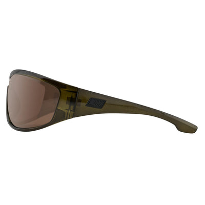 DD Vampire - Crystal Olive Green/Brown Polarized Sunglasses Dirty Dog 