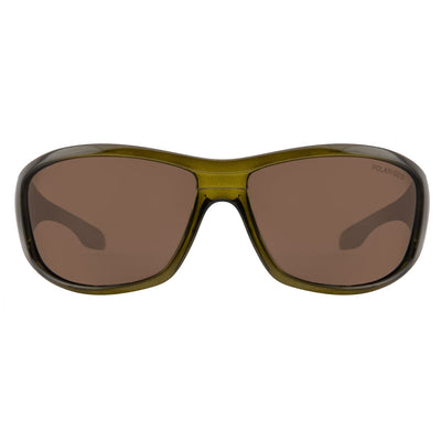DD Vampire - Crystal Olive Green/Brown Polarized Sunglasses Dirty Dog 