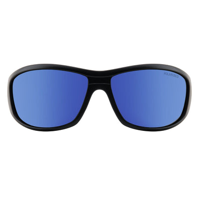 DD Vampire - Satin Black/Grey Blue Mirror Sunglasses Dirty Dog 