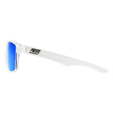 DD Vendetta - Crystal/Grey,Blue Fusion Mirror Polarised Sunglasses Dirty Dog 