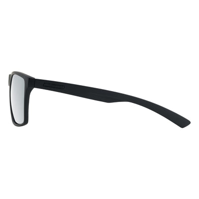 DD Volcano - Satin Black/Grey,Silver Mirror Polarised Sunglasses Dirty Dog 