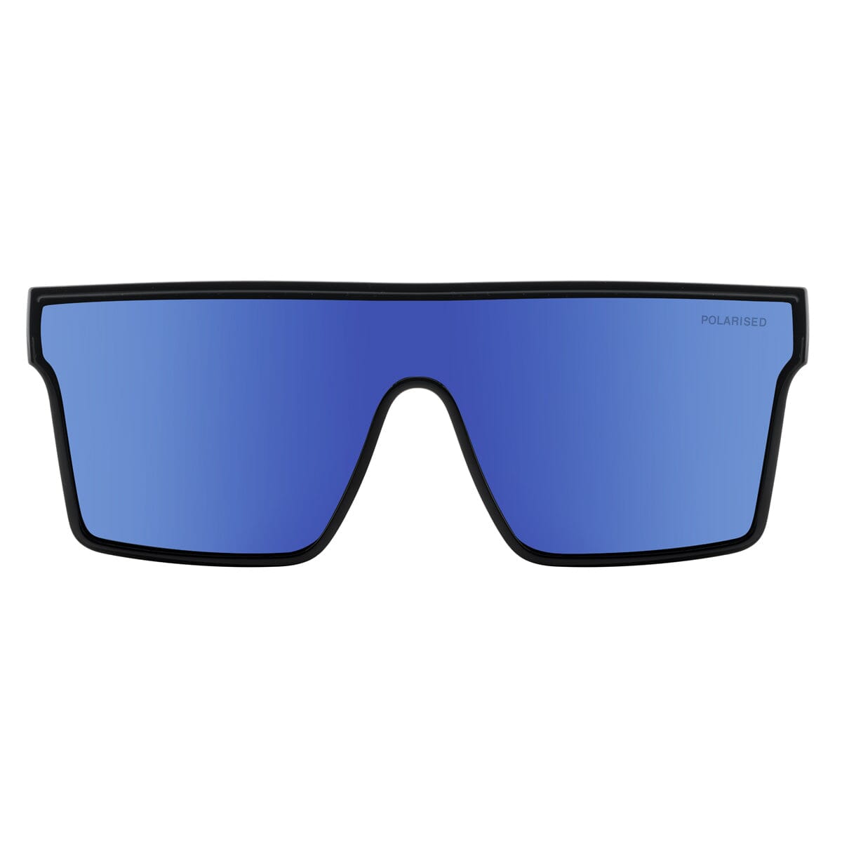 DD Werewolf - Shiny Black Crystal/Black Blue Mirror Sunglasses Dirty Dog 
