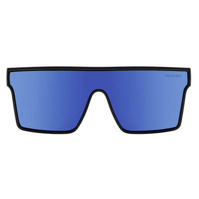 DD Werewolf - Shiny Black Crystal/Black Blue Mirror Sunglasses Dirty Dog 