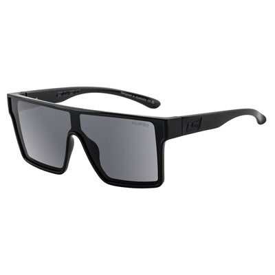 DD Werewolf - Shiny Black/Grey Polarized Sunglasses Dirty Dog 