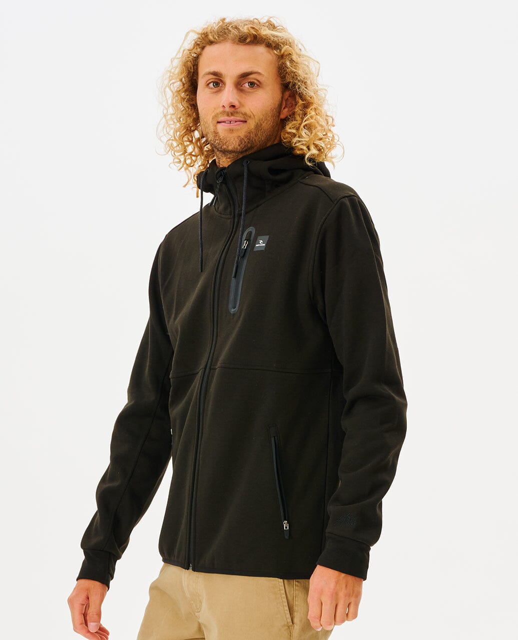 Departed Anti-Series Fleece - Black Men's Hoodies & Sweatshirts Rip Curl 