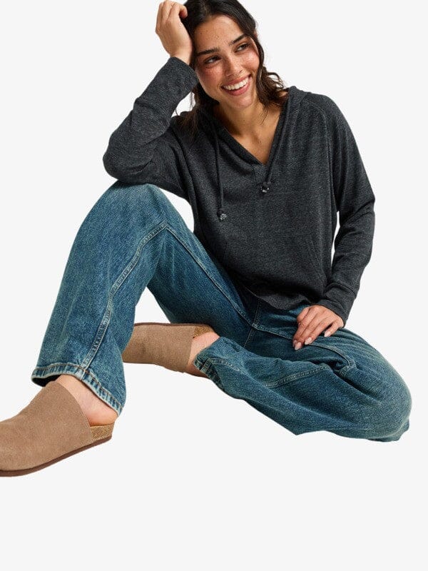 Destination Surf - Anthracite Women's Hoodies & Sweatshirts Roxy 