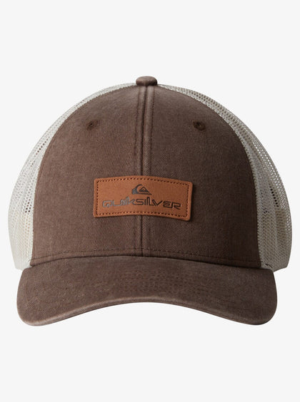 Down The Hatch Trucker Cap - Brown Men's Hats,Caps&Beanies Quiksilver 