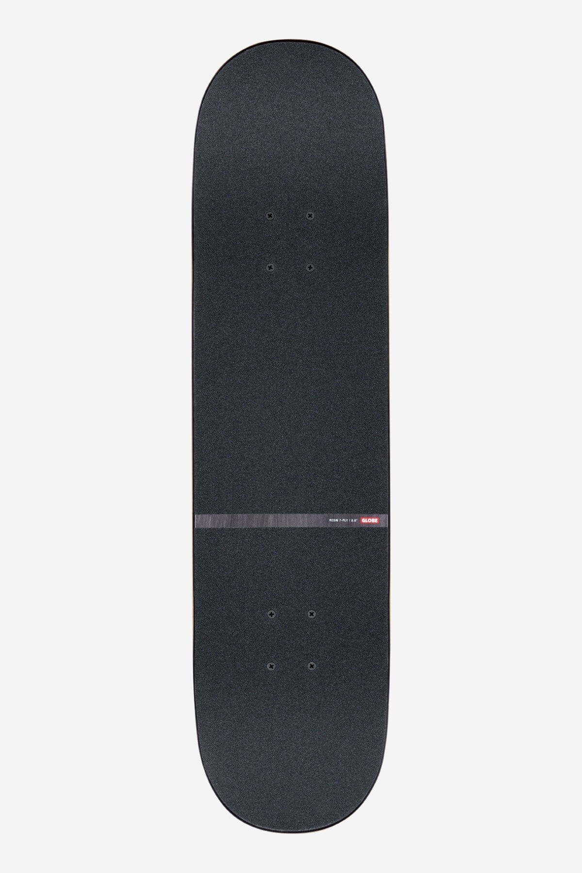 Downtown Doom Skateboard 8.00" - Silver/Red Skateboards Globe 