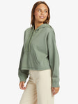 Drakes Cove - Half-Zip Hoodie - Agave Green Women's Hoodies & Sweatshirts Roxy 