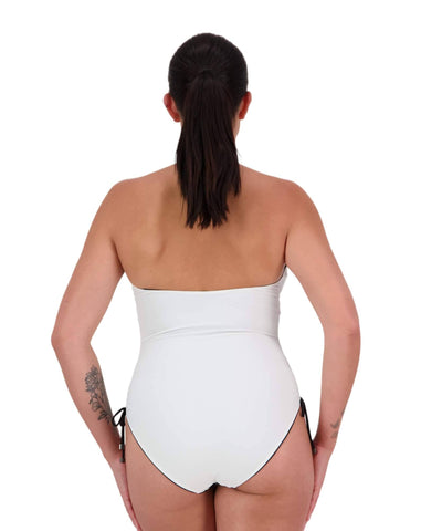 Drawstring Reversible Suit - Black/White Women's Swimsuits & Bikinis Moontide 