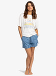 Dreamers - Oversized Loose T-Shirt - Snow White Women's T-Shirts and Vest Tops Roxy 