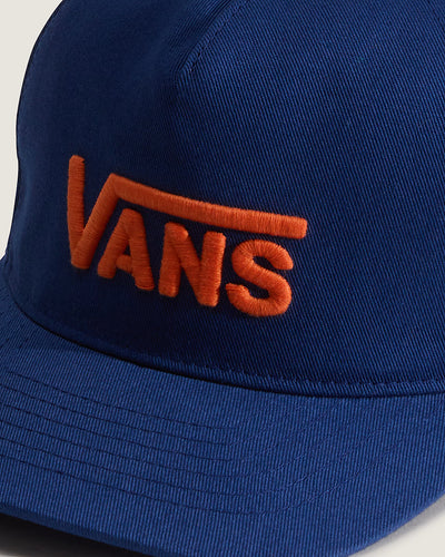 Drop V Logo Snapback Cap - Deep Indigo Men's Hats,Caps&Beanies Vans 