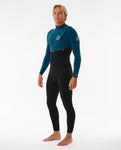 E Bomb 3/2mm Zip Free - Blue/Green (2024) Wetsuits Rip Curl 