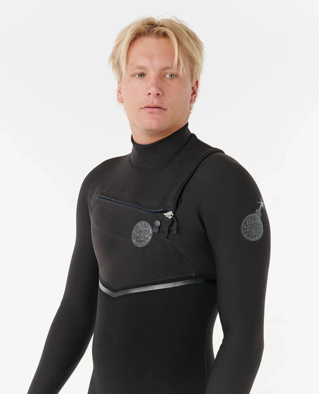 E-Bomb 5/3 Chest Zip Wetsuit - Black (2026) Wetsuits Rip Curl 