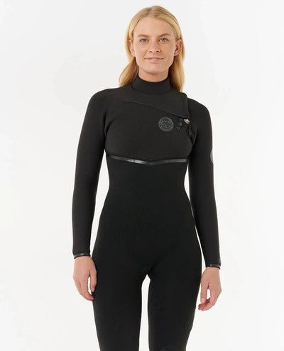 E-Bomb 5/3 Chest Zip Wetsuit - Black (2026) Women's wetsuits Rip Curl Women 