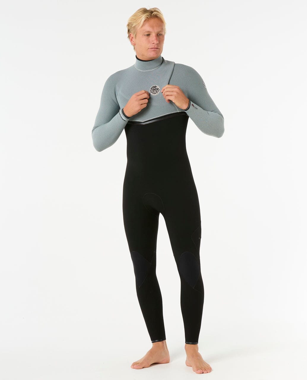 E-Bomb Zip Free 3/2mm - Iced Grey (2025) Wetsuits Rip Curl 