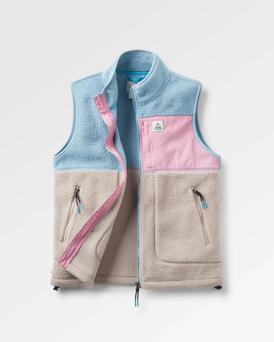 Fairbanks Sherpa Gilet - Faded Denim/Simply Taupe