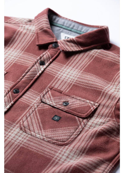 Eco-zy Polar Flannel - Fired Brick Men's Shirts & Polos Vissla 