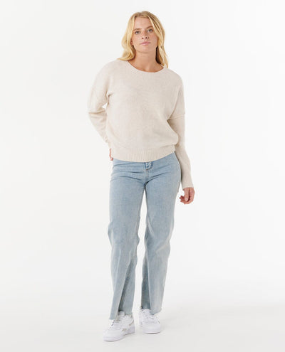 Emily Sweater - Ecru Marle Women's Hoodies & Sweatshirts Rip Curl Women 