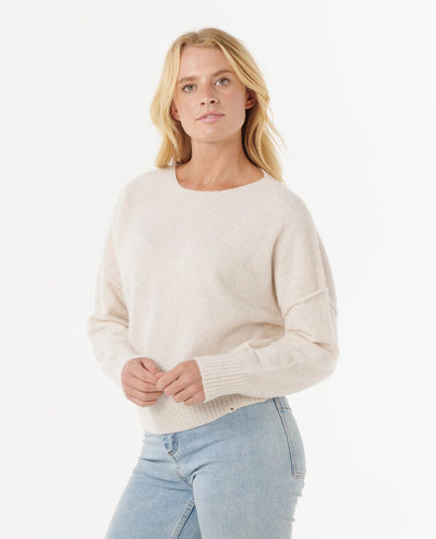 Emily Sweater - Ecru Marle Women's Hoodies & Sweatshirts Rip Curl Women XS 