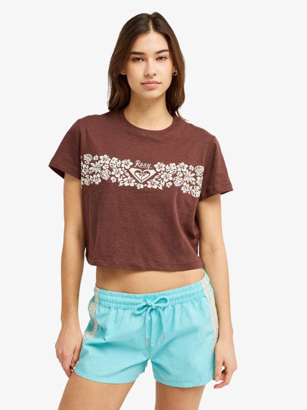 Endless Weekends Tee - French Roast Women's T-Shirts and Vest Tops Roxy XS 