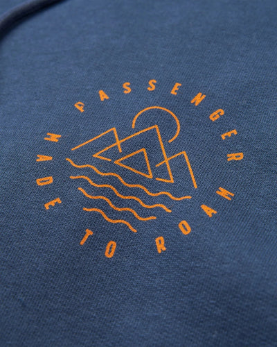 Escapism Regular Fit Hoodie - Rich Navy Men's Hoodies & Sweatshirts Passenger 