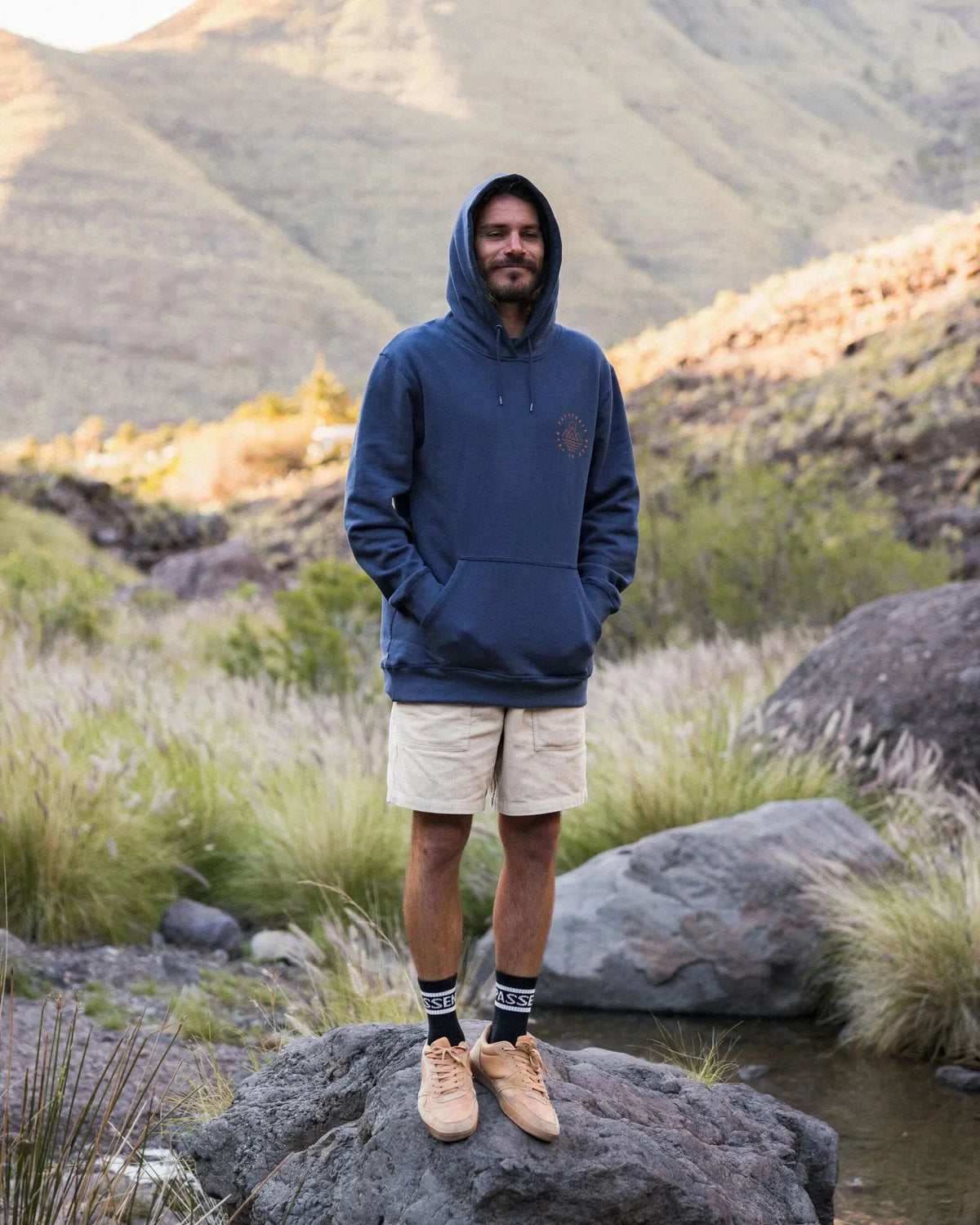 Escapism Regular Fit Hoodie - Rich Navy Men's Hoodies & Sweatshirts Passenger 