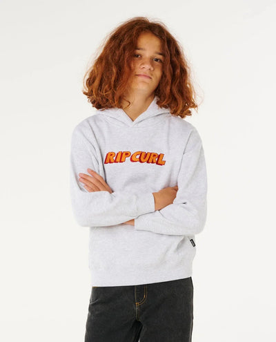 Eternal Shred Logo Hood Boy - Light Grey Children's Hoodies Rip Curl 8 