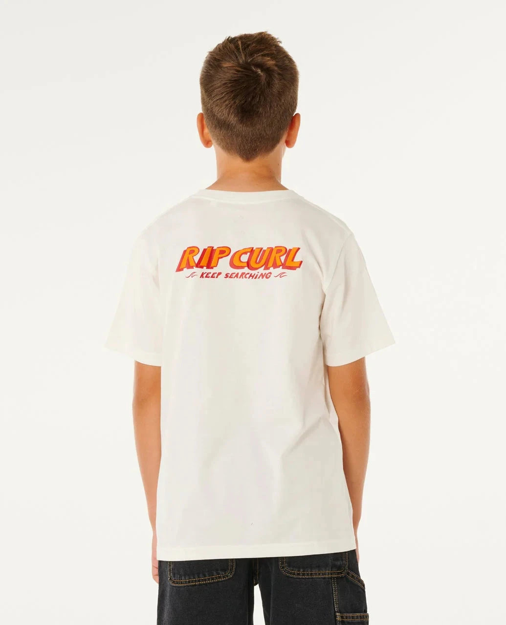 Eternal Shred Logo Tee Boys - Bone Children's Tees Rip Curl 