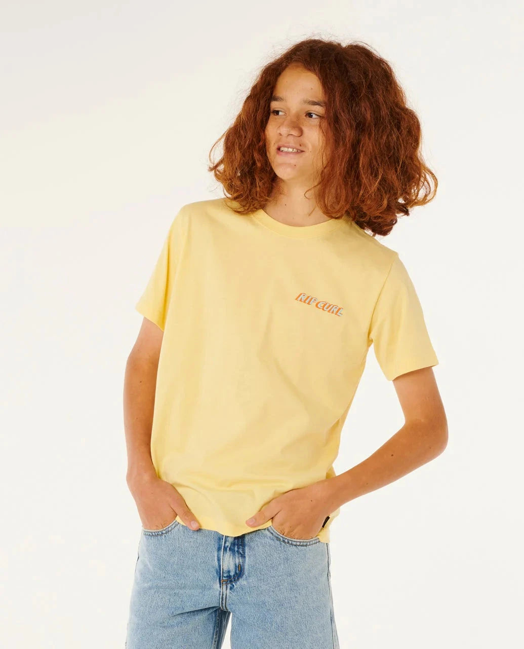 Eternal Shred Logo Tee Boys - Sunlight Children's Tees Rip Curl 