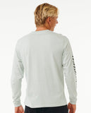 Fade Out Icon Long Sleeve Tee - Light Green Men's T-Shirts & Vests Rip Curl 