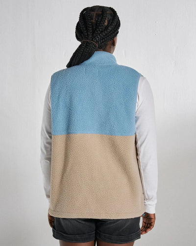 Fairbanks Sherpa Gilet - Faded Denim/Simply Taupe Gilet Passenger 