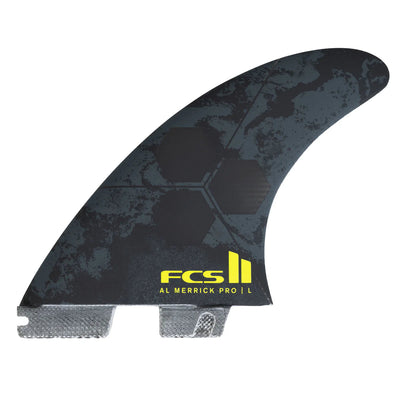 FCS II AL MERRICK PG PRO TRI FIN SET - Black Acid - M Fins FCS 