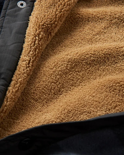 Firelight Sherpa Lined Overshirt - Grey Buffalo Men's Hoodies & Sweatshirts Passenger 