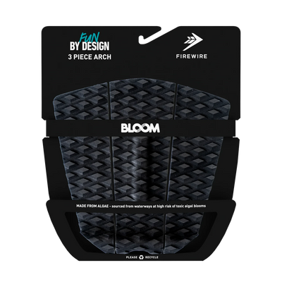 Firewire 3 Piece Arch Traction Pad - Black/Charcoal Deck Grip Firewire 