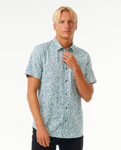 Floral Reef Shirt - Bluestone Men's Shirts & Polos Rip Curl S 
