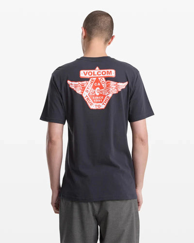 Free Wheel Tee - Heather Black Men's T-Shirts & Vests Volcom 