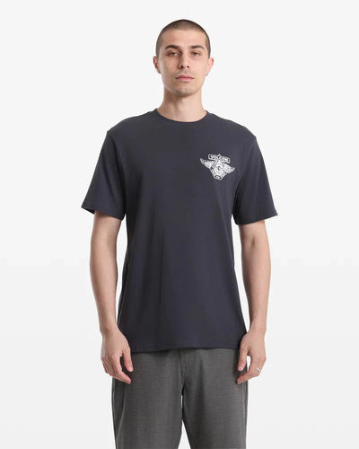 Free Wheel Tee - Heather Black Men's T-Shirts & Vests Volcom S 
