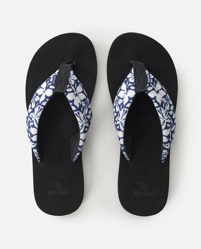 Freedom Plush Bloom Open Toe - Black Women's Flipflops,Shoes & Boots Rip Curl Women UK4 