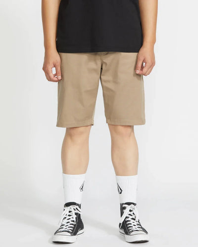 Frickin Modern Stretch 21" Short - Khaki Men's Shorts & Boardshorts Volcom 30" 
