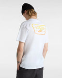 Full Patch Back Tee - White/Copper Men's T-Shirts & Vests Vans 