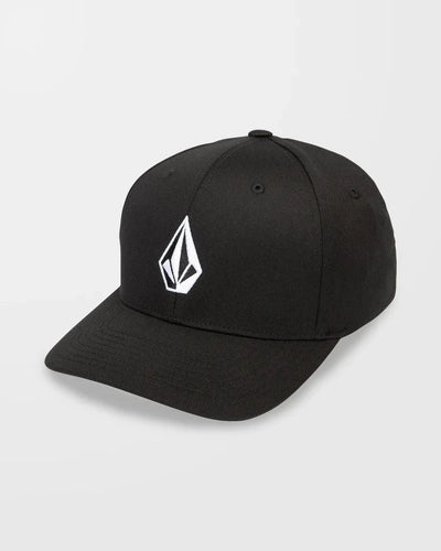 Full Stone Flexfit Cap - Black Men's Hats,Caps&Beanies Volcom S/M 