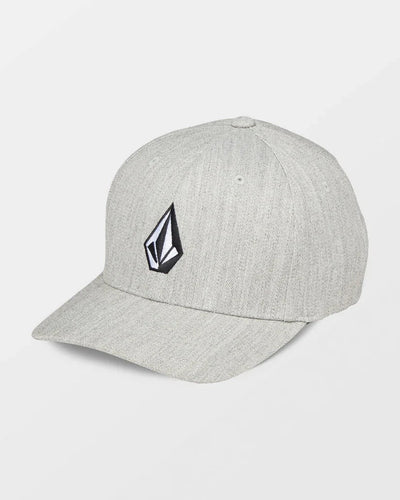 Full Stone Heather Flexfit Cap - Grey Vintage Men's Hats,Caps&Beanies Volcom S/M 