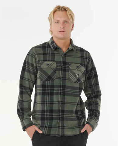 Fun Times Polar Fleece Shirt - Deep Cactus Men's Shirts & Polos Rip Curl S 